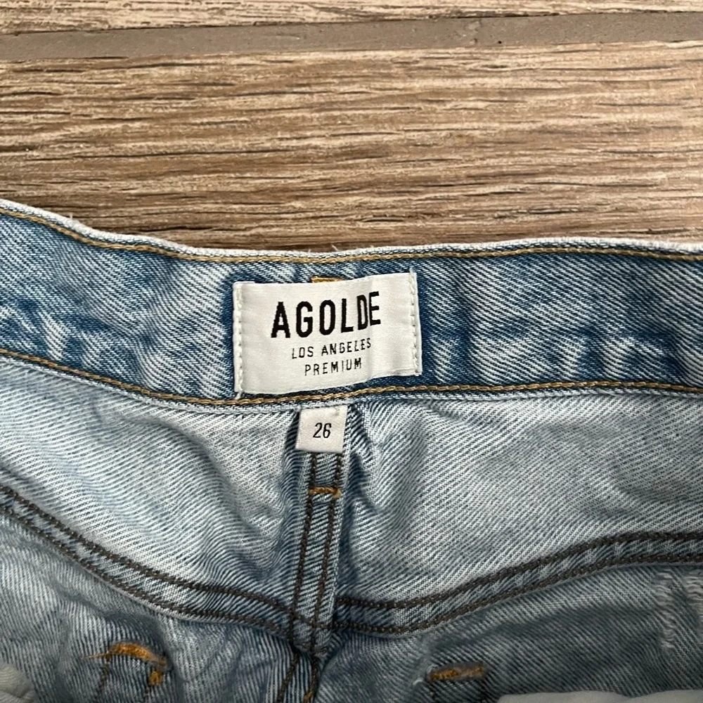 Agolde cutoff denim shorts - Picture 3 of 4